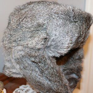 Mad Bomber Rabbit Fur Men's Hat Large  Like New
